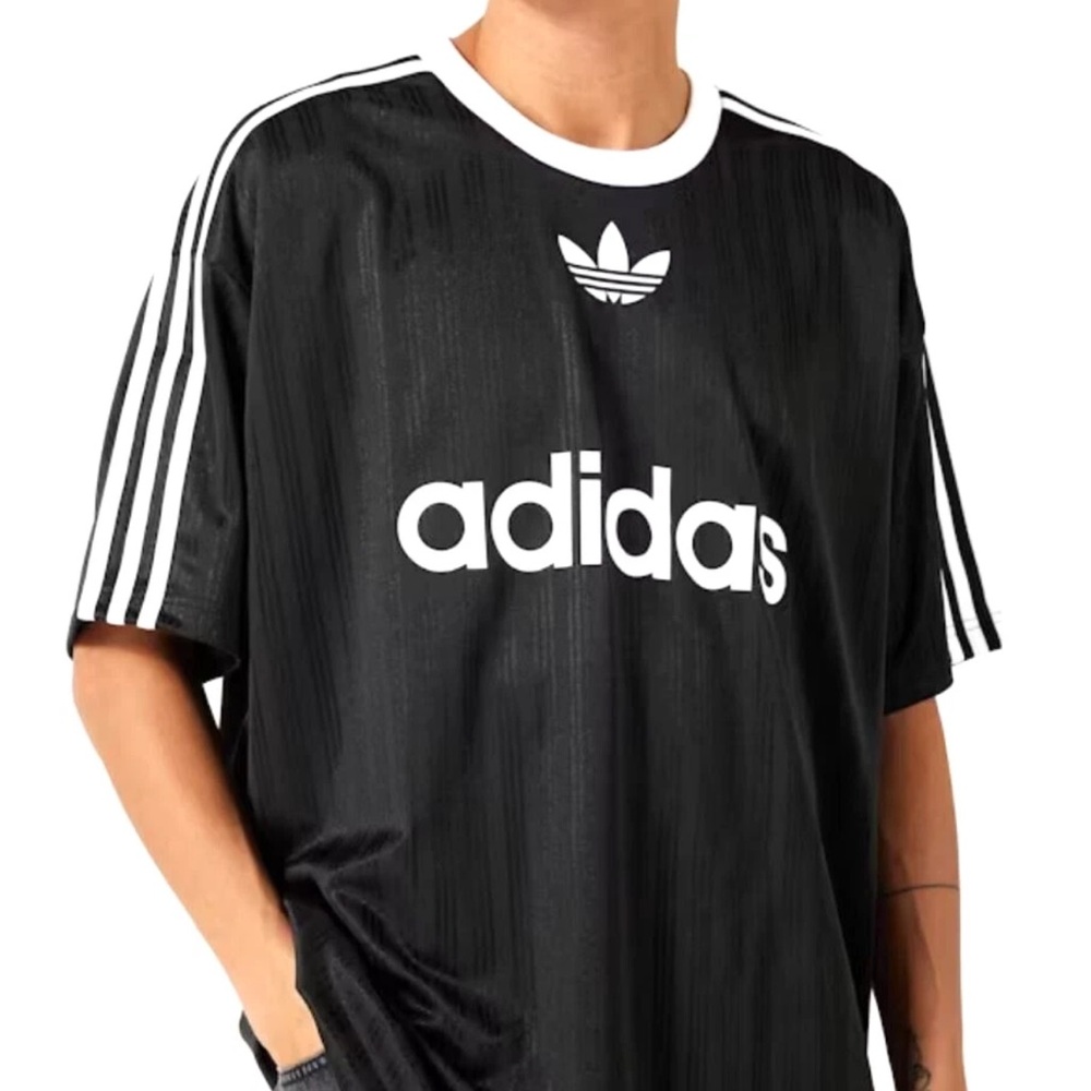 Adidas trefoil tee men’s size xl NWT BLACK & white